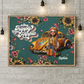 Personalized Hippie Girl Canvas - Holidays Vintage Inspirational Sublimation Gift Idea - Stay Trippy Little Hippie
