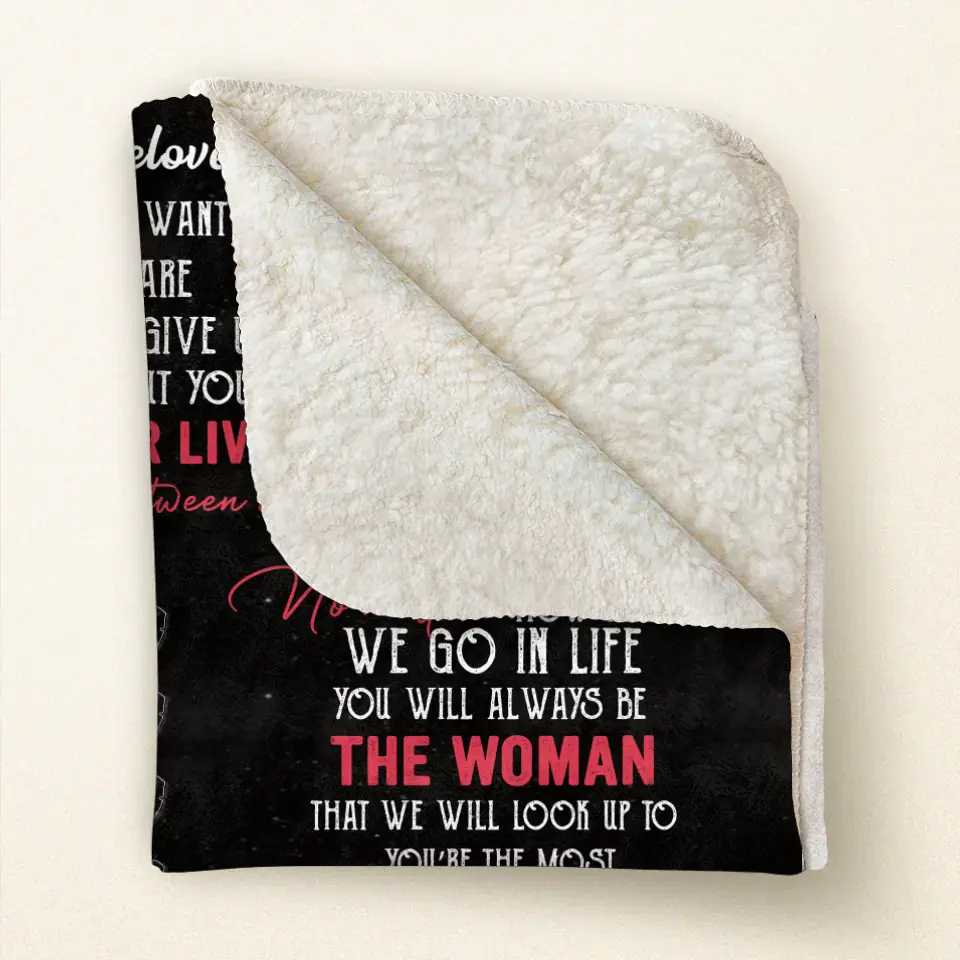 Personalized Mom & Children Quilt/Fleece Throw Blanket - Mother's Day Gift Idea To Mom - Up to 5 Children - To Our Beloved Bonus Mom
