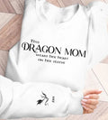 Personalized Dragon Mom AOP Sweater - Up to 5 Kids - Mother's Day Gift Idea For Mom/Grandma - This Dragon Mom Wears Her Heart On Her Sleeve