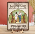 Personalized Baseball Mom 2 Layered Wooden Art - Gift Idea for Mom/Daughter/Son/Baseball Player