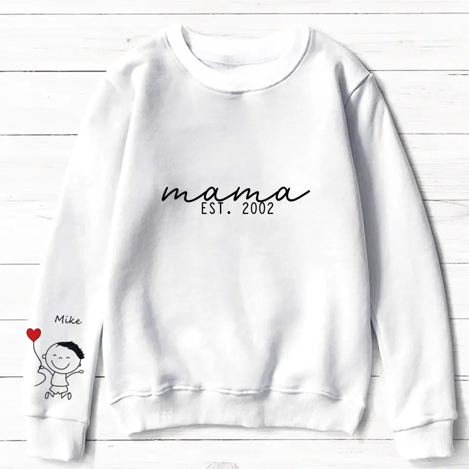 Personalized Mama AOP Sweater - Up to 10 Kids - Mother's Day Gift Idea For Mom/Grandma