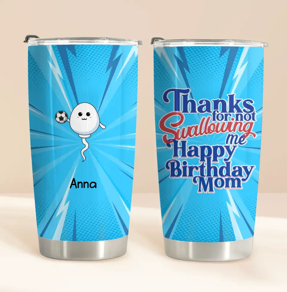 Personalized Sperms Tumbler - Up to 5 Sperms - Gift Idea For Mother's Day - Happy Mother's Day