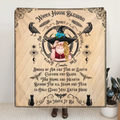 Personalized Witch Quilt/Fleece Throw Blanket - Halloween Gift Idea For Witch Lovers - Wicca House Blessing