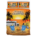 Personalized New Beach Camping Quilt Bed Sets - Gift for Whole Family, Camping Lovers - Couple/Parents With Up To 5 Pets, 4 Kids - Life Is Better Around The Campfire