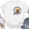 Personalized Dog Shirt/Hoodie - Upload Photo - Gift Idea For Dog Lover/Mother's Day/Father's Day - This Human Belongs To