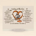 Personalized Memorial Cat Pawprints Acrylic Plaque - Gift Idea For Cat Lover - I Was Just A Kitten