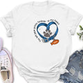 Personalized Memorial Paw Prints Cat Collar T-shirt/Hoodie - Gift Idea For Cat Lover/Mother's Day/Father's Day - You Left Paw Prints Forever In My Heart