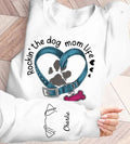 Personalized Dog Mom AOP Sweater - Up to 3 Dogs - Gift Idea for Mother's Day/Dog Lover - Rockin' The Dog Mom Life