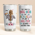 Personalized Dog Mom Tumbler - Up To 4 Dogs - Gift Idea For Mother's Day/Dog Lovers - They Think I'm A Dog Mom