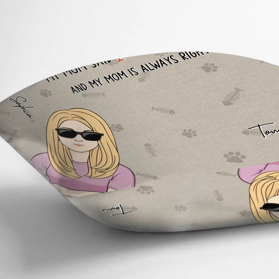 Personalized Pet Pillow Cover - Up to 4 Dogs/Cats - Mother's Day/Father's Day Gift for Dog/Cat Lovers - I'm Telling You I'm Not A Cat I'm A Baby