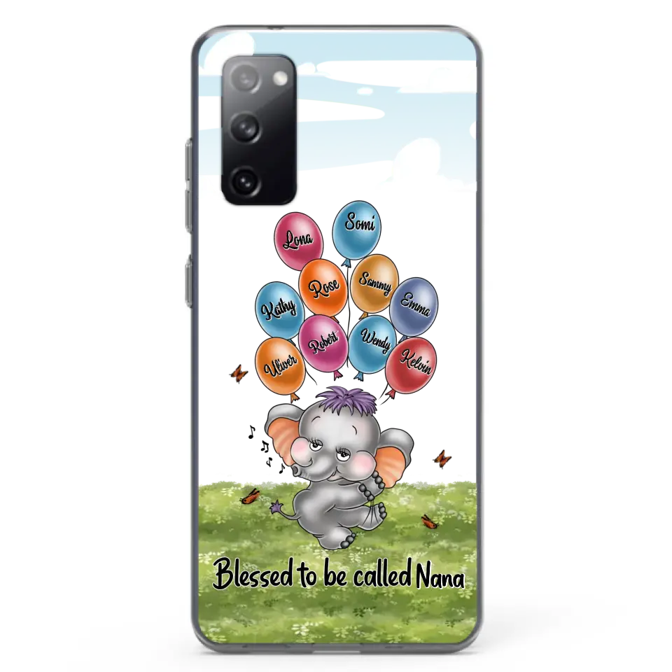 Personalized Grandma Phone Case - Up to 10 Kids - Gift Idea for Grandma/Mother's Day - Blessed To Be Called Nana