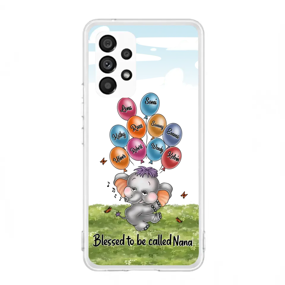 Personalized Grandma Phone Case - Up to 10 Kids - Gift Idea for Grandma/Mother's Day - Blessed To Be Called Nana