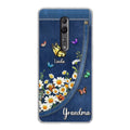 Personalized Daisy And Butterfly Grandma Phone Case - Gift Idea For Grandma - Up to 10 Kids - Case For Oppo/Xiaomi/Huawei