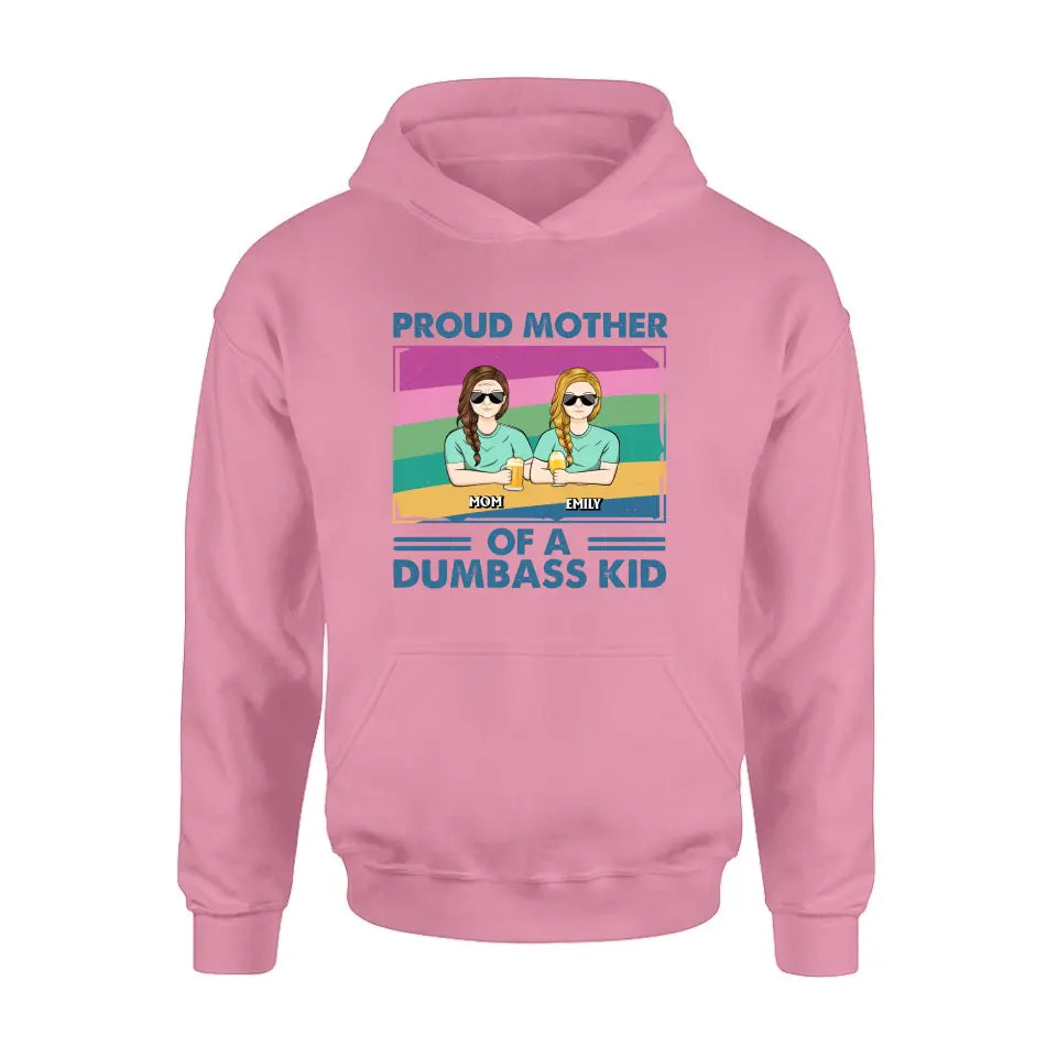 Personalized Proud Mother Shirt/Hoodie - Up to 4 Kids - Mother's Day Gift For Grandma/Mom - Proud Mother Of A Few Kids