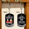 Personalized Bonus Dad Aluminum Keychain - Gift Idea For Dad/Father's Day - Best Bonus Dad Ever