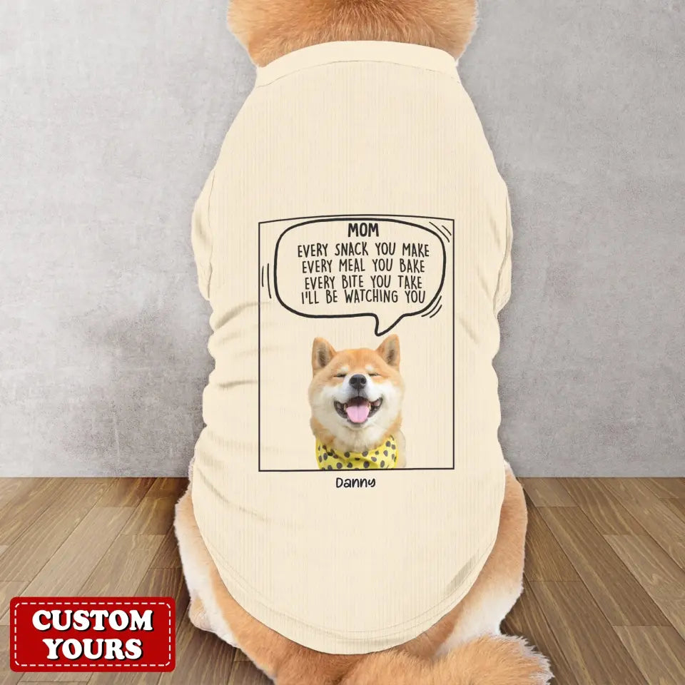 Personalized Funny Dog AOP Big Dog's Tank Top - Upload Photo - Gift Idea For Your Dog - I Will Just Keep Staring At You Until You Do The Thing I Want