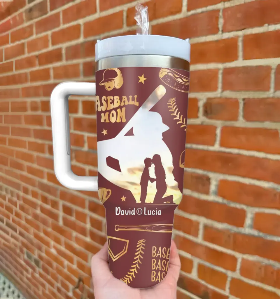 Custom Personalized Baseball Mom Tumbler - Mother's Day Gift Idea For Mom