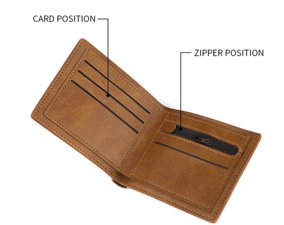 Personalized Fire Fighter Leather Wallet - Father's Day Gift Idea For Fire Fighter - Fueled By Fire Driven By Courage