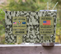 Personalized Veteran Tumbler - Gift For Veteran/Birthday/Father's Day - U.S.Veteran
