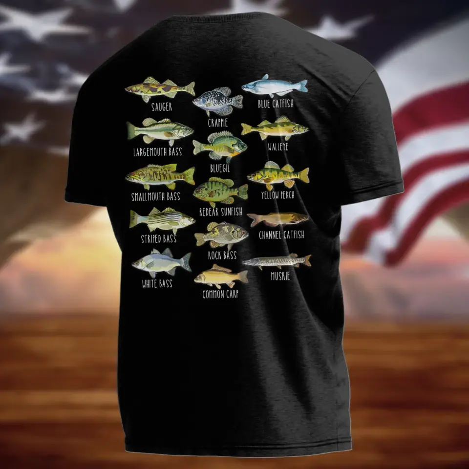 Personalized Fishing AOP T-shirt - Father's Day Gift Idea for Fishing - Fishing Saved Me