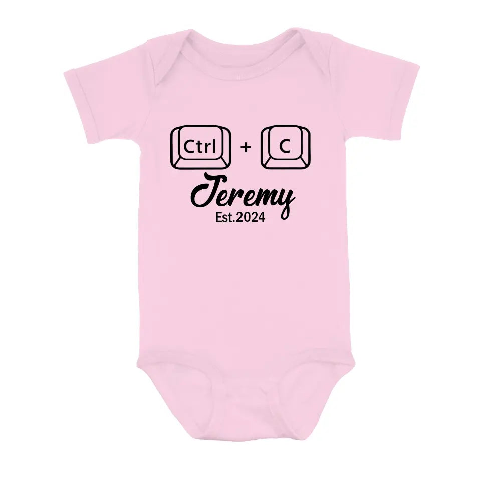 Personalized Father Baby Onesie/T-Shirt - Father's Day Gift Idea for Baby & Daddy