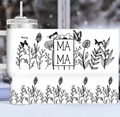 Personalized Mama Wildflower Butterfly 40oz Tumbler - Up to 10 Kids - Mother's Day Gift For Mom/Grandma