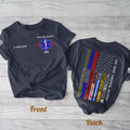 Personalized EMS/EMT/Paramedic/Firefighter/Police  AOP T-shirt - Gift Idea For Paramedic/Firefighter/Police - No One Fights Alone