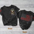 Personalized Veteran AOP Men's T-shirt - Father's Day Gift Idea For Veteran - I Do Solemnly Swear That I Will Support & Defend The Constitution Of The United States