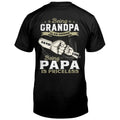 Personalized Grandpa Shirt/Hoodie - Father's Day Gift Idea - Being Grandpa Is An Honor Being Papa Is Priceless