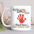 Personalized Dad 3D Inflated Coffee Mug - Up to 7 Kids - Father's Day Gift Idea - Best Dad Ever Hands Down
