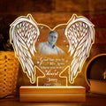 Personalized Memorial Photo Acrylic Night Light - Memorial Gift Idea - God Has You In His Arms I Have You In My Heart