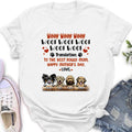 Personalized Dog Mom Shirt - Up to 4 Dogs - Mother's Day Gift For Dog Lovers - To The Best Doggy Mom