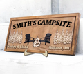 Personalized Camping 2 Layered Wooden Art - Gift Idea for Camping Lovers/Couple