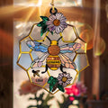 Personalized Bee Acrylic Ornament - Up to 5 Kids - Gift Idea for Grandma