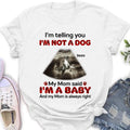 Personalized Dog Photo Shirt/Hoodie - Funny Gift Idea for Dog Lovers - I'm Telling You I'm Not A Dog