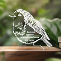 Personalized Memorial Robin Acrylic Plaque - Memorial Gift Idea for Father's Day - Robins Appear When Loved Ones Are Near