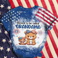 Personalized Grandma Bear AOP T-Shirt - Up to 10 Kids - Gift For Independence Day