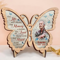 Personalized Memorial Butterfly 2 Layered Wooden Art - Upload Photo - Sympathy Gift For Loss Of Family Member - You Are Loved Beyond Words And Missed Beyond Measure
