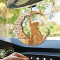Personalized Cat Moon Wooden Ornament - Memorial Gift Idea for Cat Lover - Angels Don't Always Have Wings Sometimes They Have Whiskers
