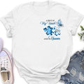 Personalized Ombre Memorial T-Shirt/Hoodie - Memorial Gift Idea - A Piece Of My Heart Lives In Heaven
