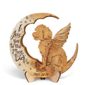 Personalized Poodle Moon 2 Layered Wooden Art - Memorial Gift Idea For Dog Mom/Dog Dad - I Love You To The Moon & Back