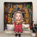 Personalized Fantasy Reading Book Quilt/Fleece Throw Blanket - Gift Idea For Book Lovers - Just A Girl In Her Fantasy Era