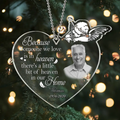 Personalized Memorial Photo Acrylic Ornament - Memorial Gift Idea For Family - Your Wings Were Ready But My Heart Was Not