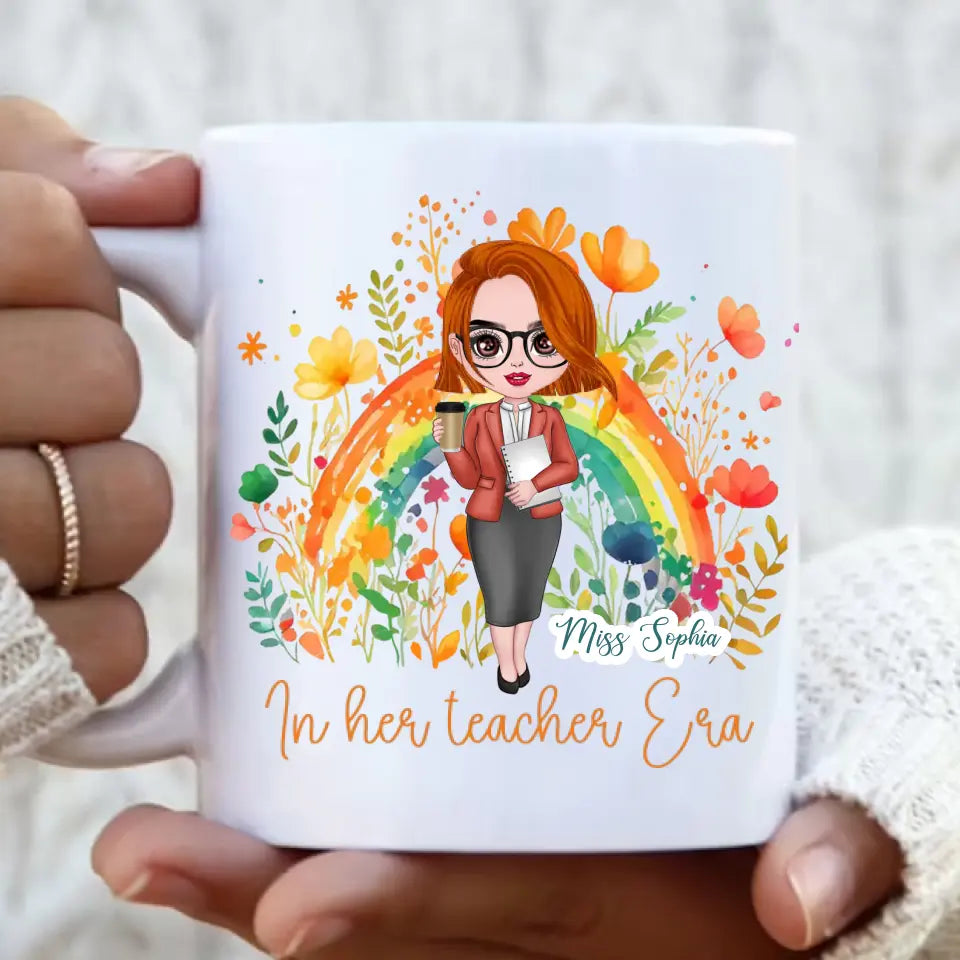 Personalized Teacher Coffee Mug - Gift Idea For Teacher/Birthday/Back To School - In Her Teacher Era