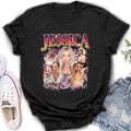 Personalized Man and Women Photo Vintage T-shirt - Upload Photos - Gift Idea To Girl Friend/Boy Friend