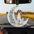 Personalized Dog Acrylic Ornament - Gift Idea For Dog Lover/Christmas - I Love You To The Moon And Back