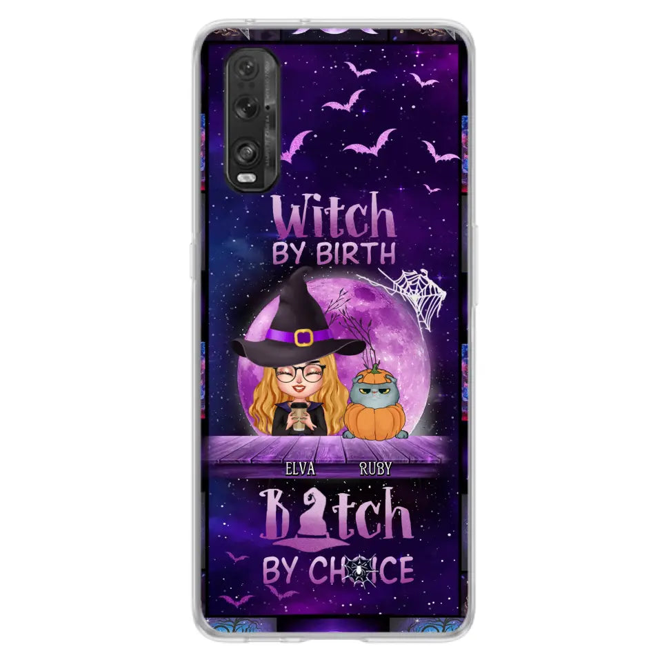 Personalized Witch Phone Case - Gift Idea For Witch/ Dog/Cat Lover - Up to 4 Pets - Witch By Birth - Case For Xiaomi/Oppo/Huawei