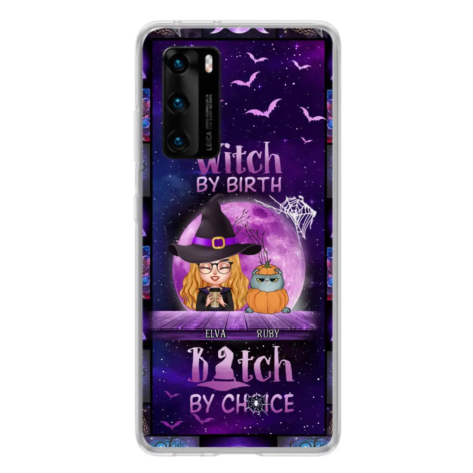 Personalized Witch Phone Case - Gift Idea For Witch/ Dog/Cat Lover - Up to 4 Pets - Witch By Birth - Case For Xiaomi/Oppo/Huawei