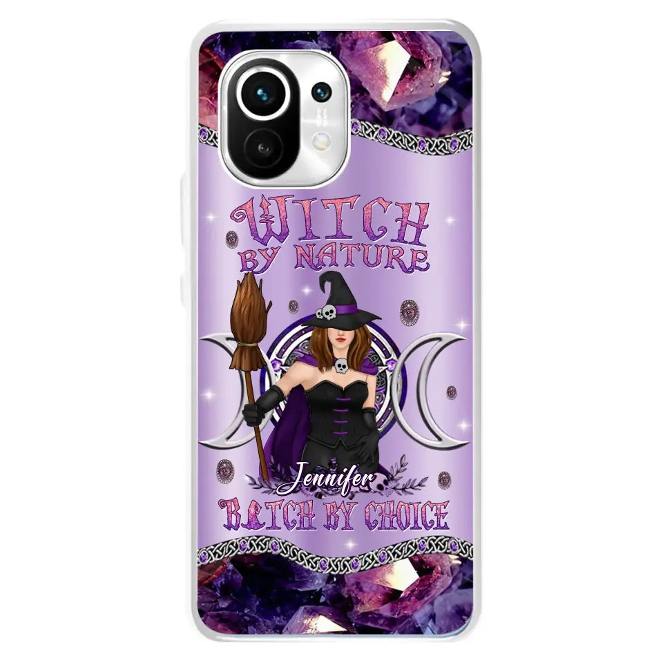 Custom Personalized Sparkling Witch Phone Case - Halloween Gift Idea - Witch By Birth - Case For Xiaomi/ Oppo/ Huawei