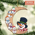 Personalized Grandma Wooden Ornament - Gift Idea For Christmas/Grandma with up to 8 Kids